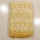 Cream ткань шнурка Organza, домашнее платье венчания тканья