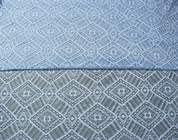 Геометрическая сетка ткани шнурка нейлона хлопка королевской сини для Nightwear SYD-0004