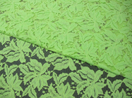 Красивейший флористический зеленый цвет ткани шнурка нейлона хлопка с реактивным крася SYD-0013
