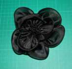 Корсаж искусственного цветка черной одежды красивейший шифоновый для платья вечера