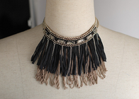 Платье OEM черный кисточкой ручной воротник ожерелье цепь, ожерелья ручной работы для девочки