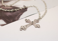 Мода бижутерии Rhinestone крест Woemen ручной ожерелья (JNL0007)
