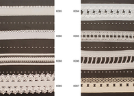 Печатные синтетические тканые ткани проводной эластичное кружево ленты одежды группа