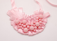 розовый ошейник из бисера Колье, бусы ткань охватывает ожерелья ручной работы (NL-520)