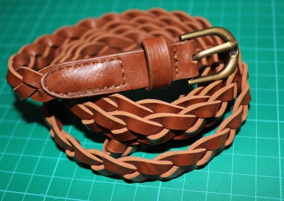 Поясы заплетения PU Брайна друга Eco на женщины 1.5cm с серебряной пряжкой золота
