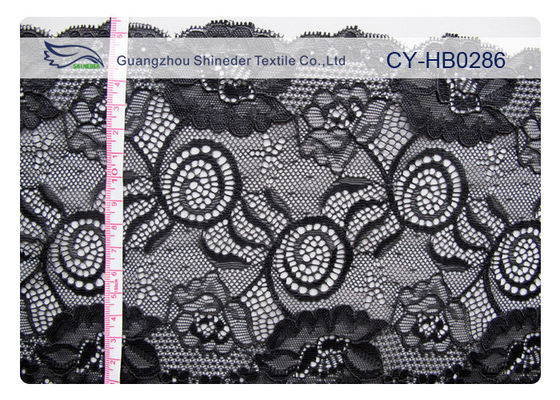 Ткань шнурка жаккарда конструкции комфорта эластичная для OEM CY-HB0286 женское бельё