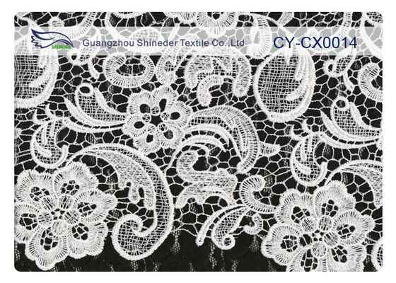 Нейлон OEM/ODM изготовленный на заказ вышил ткани шнурка для платья CY-CX0014