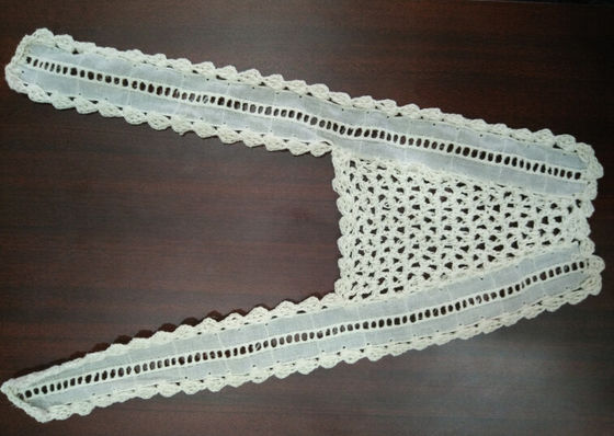 Handmade уравновешивание ткани шнурка вышивки, уравновешивание шнурка хлопка юбки платья