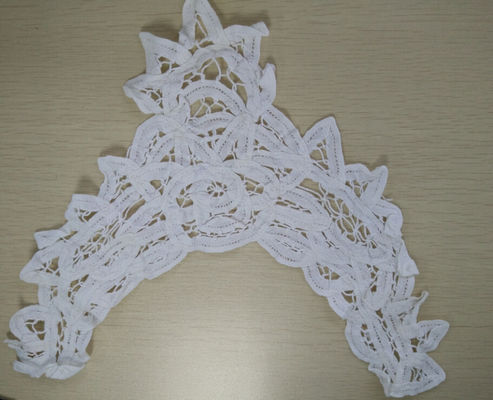 Подгонянный ворот 100% вышивки шнурка шеи ворота шнурка хлопка Handmade