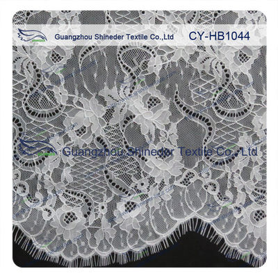 Большое Bridal уравновешивание шнурка Chantilly ресницы/Scalloped ткань шнурка