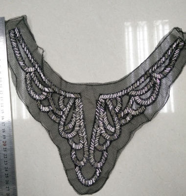 Декоративные женщины одевают Handmade вышитый бисером ворот, ворот перлы