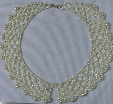 Ворот шарика перлы различного белого knit руки retiary для женщин/платья дамы