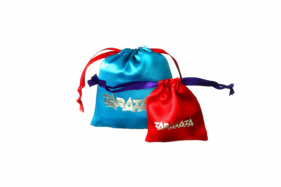 Голубая упаковка подарка мешка Drawstring ювелирных изделий, влага 13*16cm доказательства