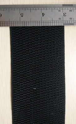 Почерните сплетенные эластичные нейлон/лайкра Webbing для одежды в 2,5" ширина