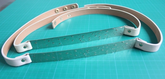 Поясы ткани способа золота таможни 3cm металлопластинчатые для женщины, пояса PU и утюга